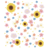 Cheerful floral pattern