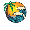 Beach Island Waves Palms
