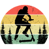 Retro Sun Stuntscooter Stunt Roller