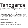 Tanzgarde | Definition | Grammatik