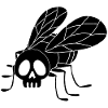 Fly skull (black)