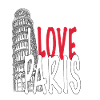 "LOVE PARIS" "Pisa Tower"