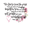 Floral watercolor bible verse john 3 16 for god so
