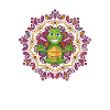 Meditating Turtle Mandala Yoga