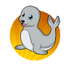 Cute seal seal