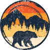 Bear at Sunset in Alpine Circle