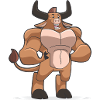 Bull Bull Muscles Gift