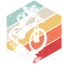 MTB Downhill Cadeau Retro