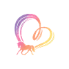 Coeur Arc-en-ciel Cheval