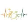 Drums Pulse Heart Drummer