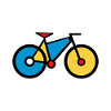 Mondrian Art Fahrrad Radfahren Math Geschenkidee