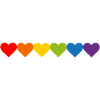 LGBT Pride Hearts Stolz