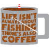 Angler fishing & coffee