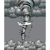 Tornade avion tempête temps