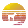 Irish Terrier Sunrise Silhouette