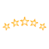 Étoile scribble Jaune doré