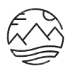 Mountains Water Nature Minimal Circle