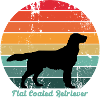 Retro Flat Coated Retriever
