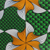 green kyoga wax fabric