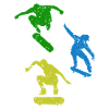 Skateboard skate park
