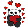 Panda Bear Heart