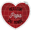 Cœur globe Papa du Monde