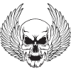 Skull Skull Demon Wings
