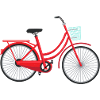 Red bicycle