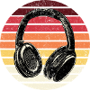 Retro Sunset Headphones