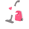 Vacuum Cleaner Vacuuming