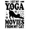 Yoga with cat