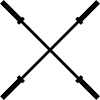 Barbell motif d’haltère long