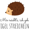 Igel streicheln