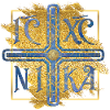 IC XC NIKA - Oro Blu Croce