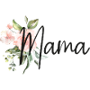 Maman Impression de fleurs