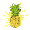 Éclaboussure d’anana