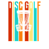 Drôle rétro-golf Rétro Frisbee