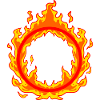 Kreis Feuer Flammen