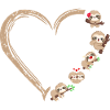Herz Faultier Süßes Sloth Design