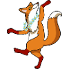 Cool dancing fox
