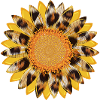 Sonnenblume Leopard Sublimation Design