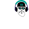 Neon DJ Headphone Drawing