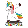 Charlotte Name First Name Name Unicorn Gift