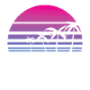 Palm Tree Tropical Summer Retro