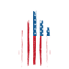 Airplane American Flag