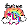 Einhorn mit Regenbogen