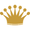 Fancy crown in gold