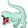 sød mynte grøn t rex dinosaur