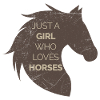 Gewoon een meisje dat houdt van paarden paard minnaar cadeau