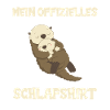 Schlafender Otter Schlafshirt
